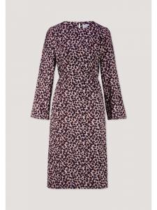 Платье длиной до колена розового цвета Hessnatur