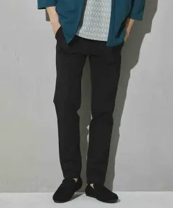 Брюки из эластичной ткани в елочку Доступны большие размеры (3L, 4L) S-4L Union Station, цвет Black