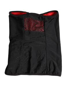 Черный нейлоновый вязаный шарф-балаклава для шеи Dolce & Gabbana