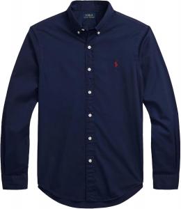 POLO RALPH LAUREN Мужская классическая клетчатая оксфордская рабочая рубашка с длинным рукавом, Ralph Lauren French Navy.