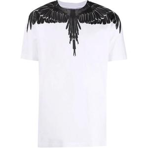Футболка с принтом wings Marcelo Burlon, белый