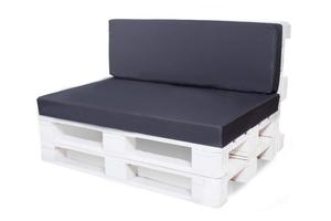 Подушка для поддонов на открытом воздухе | Подушка на сиденье 120х80 + подушка на спинку 120х50см фиолетовый | Подушка сиденья из поддона | Комплект подушек для поддонов подушки для мебели из поддонов | Сетгарден Setgarden, темно-синий