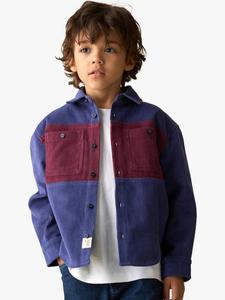 Детская клетчатая рубашка с накладными карманами Angel & Rocket, Navy