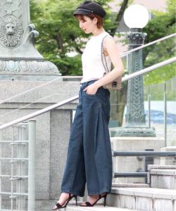 Джинсовые брюки гаучо Pourvous, цвет Navy