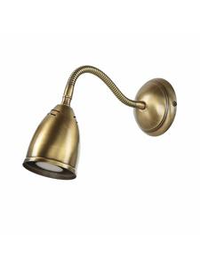 Настенный светильник (Ш)10 x (В)34 см, ярко-бронзовый глянцевый