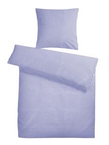 Постельное белье из сирсакера синего и белого цветов Carpe Sonno, 155 x 220 + 80 x 80 см