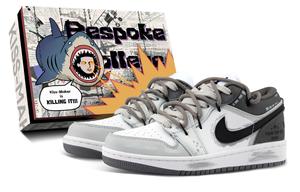 Кроссовки Air 1 Cushioning низкие винтажные баскетбольные Unisex Gray Jordan, серый