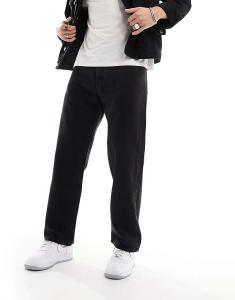 Черные мешковатые жесткие джинсы Jack & Jones
