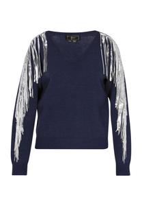 Свитер faina, темно-синий