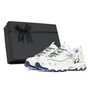 Кроссовки Skechers D"Lites 1.0 Chunky Sneakers Women's Low-top White/Green, зеленый