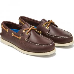 Подлинные оригинальные кожаные туфли-лодочки с двумя люверсами Sperry, коричневый