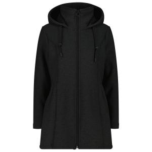 Женская парка с фиксированным капюшоном, трикотажная, с мехом, флисовая куртка Cmp, Carbone Melange