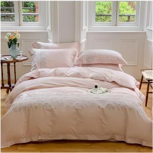 CAIMIAO Комплект постельного белья легкий на все сезоны Pink Pink