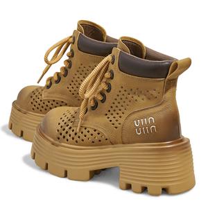 Ботинки Martin Boot женские A Poinsettia Princess, цвет Khaki - Mesh