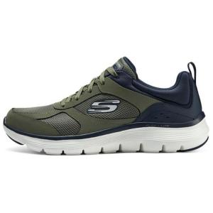 Кроссовки мужские низкие оливково-зеленые Skechers