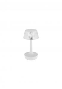 Настольная лампа Cofi с круглым абажуром, белый