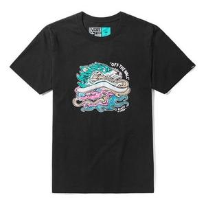 Футболка Men's Vans Printing Sports Round Neck Short Sleeve Black, черный