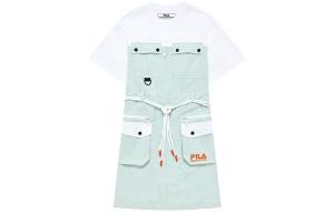 Белое Маунтениринг Короткое Платье Женское Оттенок Серый FILA FUSION Оттенок Пыль