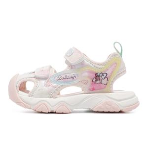 Детские сандалии с низким верхом, дышащие и упругие, для детей от 3 до 7 лет BOBDOG, розовый/бежевый