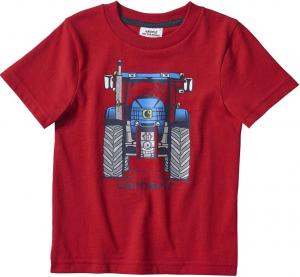 Футболка с короткими рукавами и принтом Carhartt для мальчиков, Boy Tango Red