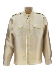 Рубашка с контрастным кантом Pinag, серый