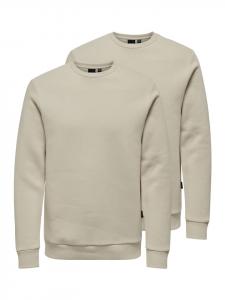 Толстовка ONLY & SONS, бежевый