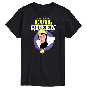 Футболка с рисунком Злодеи Диснея Big & Tall Evil Queen License, черный