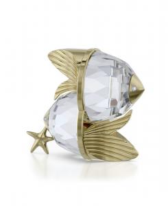 Фигурка знака зодиака Рыбы Swarovski, цвет clear/gold