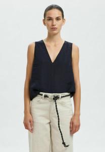 Ремень Selected Femme Braided belt, Black