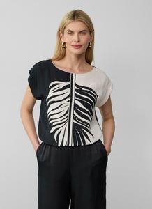 Футболка с принтом KONTRASTMOTIV s.Oliver BLACK LABEL, черный