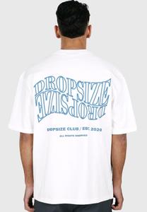 Футболка с принтом MIRRORED LOGO Dropsize, белый