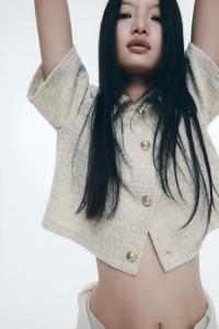 Кардиган из джерси H&M, бежевый