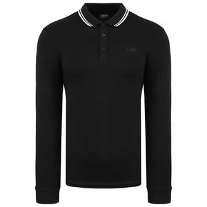 Мужская черная рубашка-поло Armani Jeans, черный