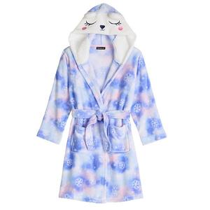 Детский халат с капюшоном для девочек 4-12 лет Cuddl Duds, Blue Bear