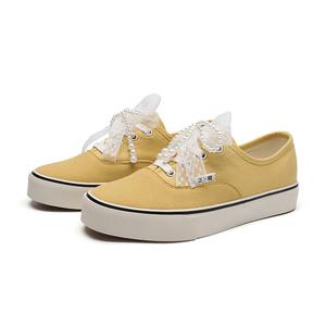 ZHR Низкие женские кроссовки для скейтбординга, желтые