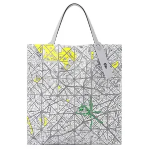 ISSEY MIYAKE Сумка-шоппер из полиуретана и нейлона, унисекс белая