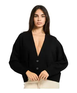 Кардиган с V-образным вырезом Manila Grace, черный