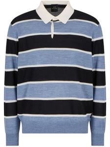 Armani Exchange рубашка поло в полоску, синий