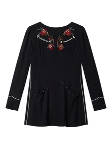 Платье мини Youma с бисером Isabel Marant, черный