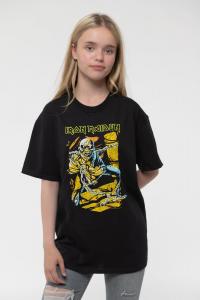 Футболка с логотипом группы Piece of Mind Iron Maiden, черный