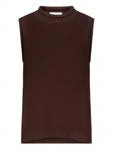 Топ Effy в рубчик с подворотом Loulou De Saison, черный