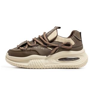 Низкие повседневные туфли для мужчин Bull charm, Beige Gray