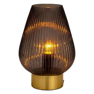 Настольная лампа Pauleen Crystal Gloom, прозрачное стекло / латунь - 1 лампа