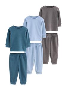 Next Пижама в цветах Navy, Pastel Blue, Taupe