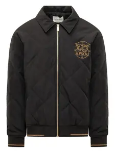 Стеганая куртка с лозунгом Drôle De Monsieur, черный