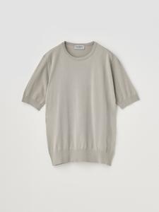 Хлопковый трикотажный пуловер с коротким рукавом | NELL | 30G, современный крой