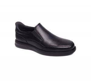 Мужские лоферы Chicago Road с технологией Hands-Free Slip On Marc Joseph New York, Black grainy leather