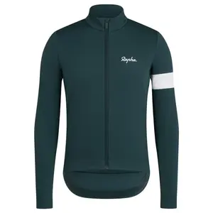Мужская зимняя велокуртка Core Rapha, Forest Green/White