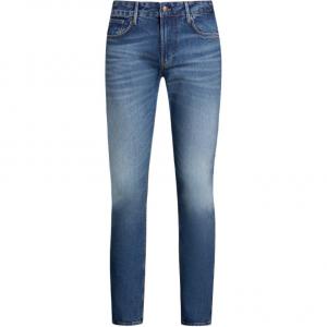 Джинсы с эффектом потертостей EMPORIO ARMANI, синие