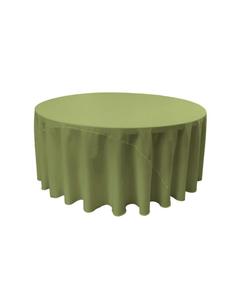 Круглая скатерть из полиэстерового поплина диаметром 120 дюймов Прочная и элегантная Slickblue, Sage dark
